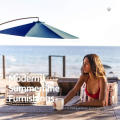 Luxury 10ft Patio Offset Cantilever Hanging Market Umbrella For Beach